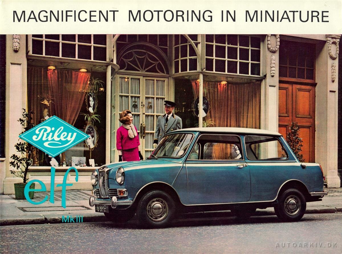 MINI RILEY bilbrochure, auto katalog, auto prospekt, automobile